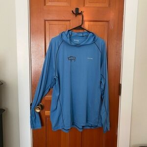 Simms solarflex UPF 50 Long Sleeve Hoodie blue XL